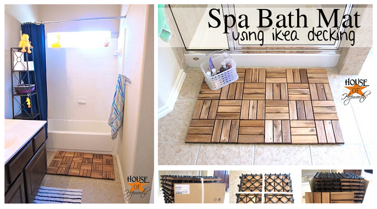 Spa Bath Mat from IKEA outdoor decking - IKEA Hackers