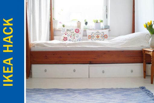 Awesome Ikea Hack of the Week: A cheap bed frame with storage