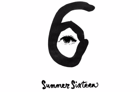 Animated gif of an eye blinking inside a hand forming the number 6 with Summer Sixteen written underneath
