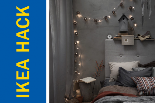 Ikea Hack of the Week: Use Christmas lights to achieve a perfectly Boho bedroom sanctuary