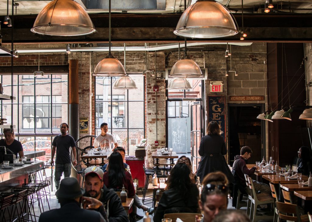 Busy Toronto coffee shop