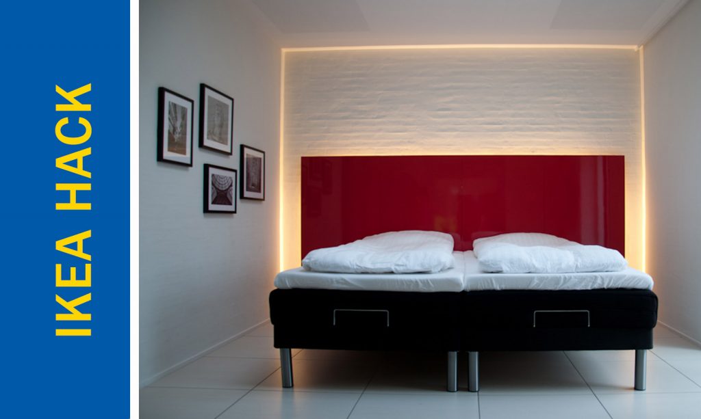 A High Gloss Red Headboard, Ikea Brimnes Headboard Attach To Bed