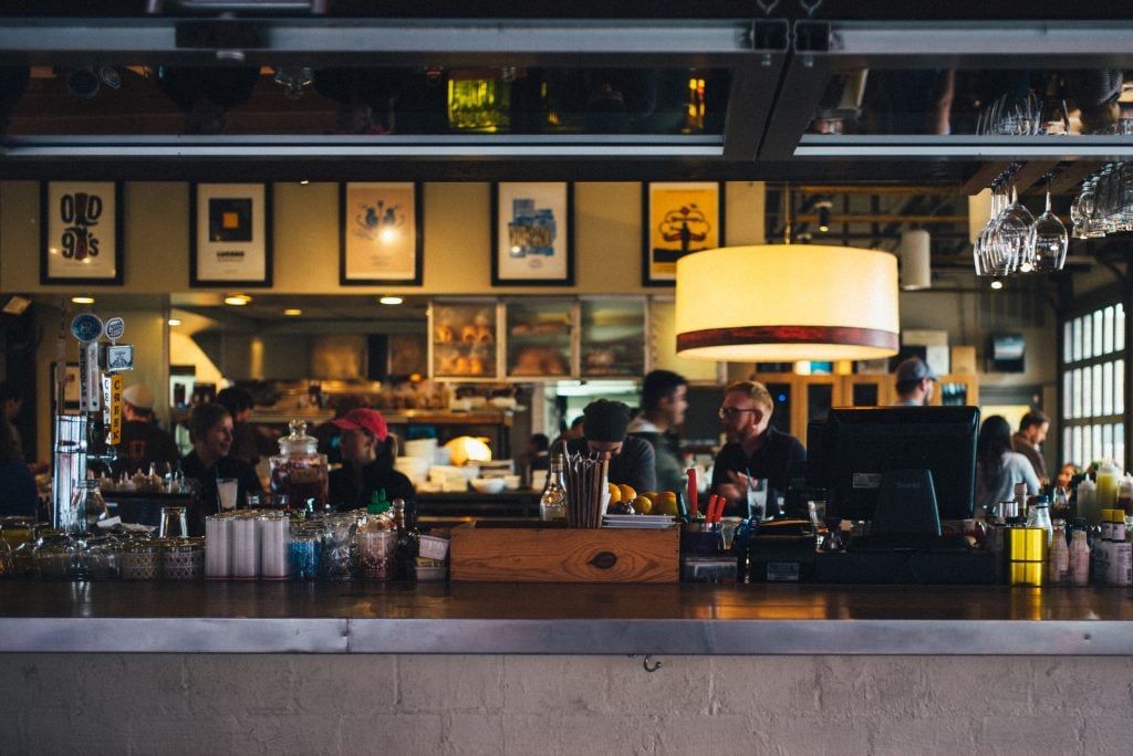 view of bar inside restaurant