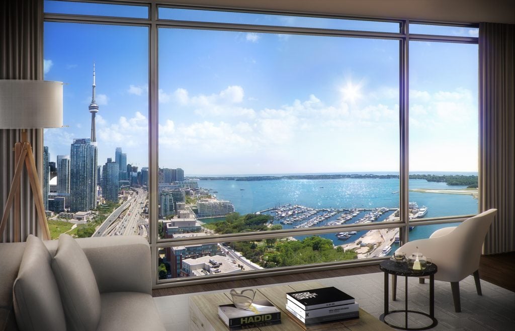 Toronto condo with view of CN tower 