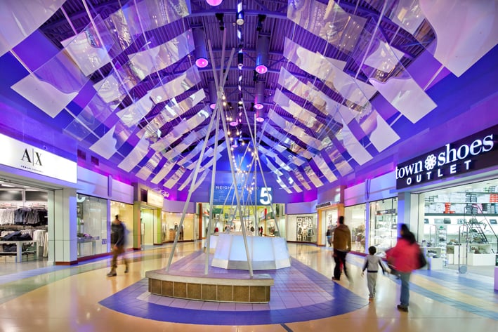 inside view of vaughan mills mall 